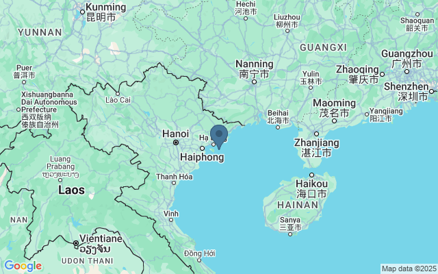 Kaart met locatie Ha Long Bay